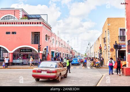 VALLADOLID, MEXICO - DEC 23, 2019: Historic Mayan city of Valladolid in the Mexican state of Yucatan. Until the 20th century, it was the most importan Stock Photo