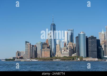 Lower Manhattan Skyline, NYC, USA Stock Photo