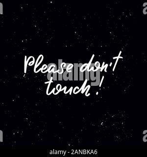 Handwritten calligraphy text, chalk on a blackboard Stock Vector