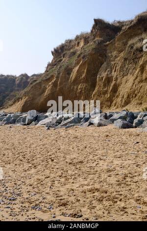 California sands cliffs and beach, Norfolk, England, UK Stock Photo - Alamy