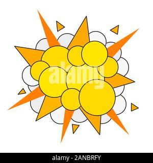 Boom. Comic Book Explosion, Vector Illustration Element For Label Stock Vector