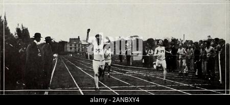 Savitar . Keith SchneblyQuarter-Mile Harold TrowbridgeDistance Meek MeekerQuarter-Mile KANSAS-MISSOURI, Kansas City, March 18, 1922Kansas, 53—Missouri, 32Event First Second Record 50-yd Dash Kearney (K) Bradley (K) :05 2-5 One-mile Run Massey (K) Brasfield (M). ..4:33 1-5 50-yd. High Hurdles Waddell (M) Bradley (K) :06 4-5 440-yd. Dash Griffin (K) Ruark (M) :52 1-5 High Jump Waddell (M) Bradley (K) 5 10 880-yd. Run Maxwell (M) Meidinger (K). .. .2: 2-5 16-pound Shot Sandefur (K) Hamilton (M) 40 6 50-yd Low Hurdles Bradley (K) Waddell (M) :05 4-5 Two-mile Run Wilson (K) James (K) 10:01 Pole Vau