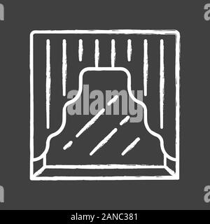 Swag over window chalk icon. Curtains pelmet. Lambrequin hanging on cornice drooping curve. Fabric for window and door decoration. Home interior decor Stock Vector