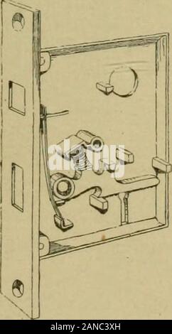 Builder's hardware; a manual for architects, builders and house furnishers . Fig. 303. Lnck. P U F.Corbin.. Stock Photo