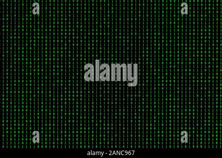 Binary Computer Code - Ones and Zeros Flickering Fast with a bit of Blur Stock Photo