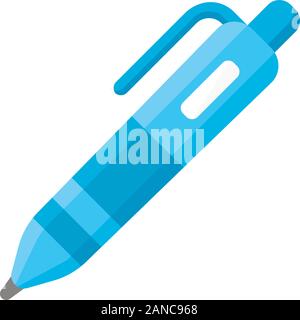 Automatic ballpoint pen color icon. Writing tool isolated vector ...