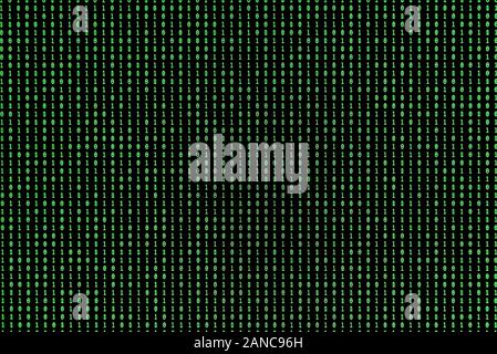 Binary Computer Code - Ones and Zeros Stock Photo