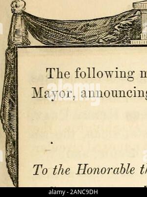 Report of the committee of arrangements of the Common Council of New York, of the obsequies in memory of the HonHenry Clay . BOARD OF ALDERMEN. JUNE 30, 1852. Present—Richard T. Compton, Esq.,President; Abraham,Moore, Dudley Haley, John Boyce, William M. Tweed,William J. Brisley, Charles Francis, Wesley Smith,Daniel F. Tiemann, James M. Bard, S. L. H. Ward,Asahel A. Denman, William H. Cornell.The President announced that the Board was convenedthe Mayor, pursuant to a request made by a majority the members elected. 10. Stock Photo