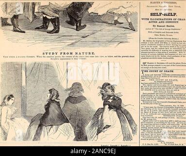 Harper's weekly . ,,10UXT1|:Y OEXTLEMAN- IIOLI.AIIS A YEAR. Architects and Mechanics Journal. RATES OF ADVERTISING THE MEW YORK DAILY TRIBtrNE. ,. i:?» — 1 -i.-I Im„-1;: rns,,,], illli.^ Iil.i-l!,:,! I.i- k3 thi.ii HCVLV tii ::b—l-.,iirl]i Pir,-..-, before Hie 1 , iTiu.—I -i. Tl- ,-.! I HARPERS WEEKLY. IILY NEWSPAPER IN THE ? 1 mi i ;..?...,, :•?.. ... i , .... i TUNEFUL HOURS. V OLIVER DITSON & CO., Boston. Waders Patent BOOKS WITH GIFTS ! — Honesty is r..n:!. i.in II ..I I i.i:&gt; 1 I | , | HE GREATEST SENSATION EVER Skates! Skates: Skates CENTRAL PARK SKATE EMPORIUM.CONOVER & WALKER, SOS B Stock Photo