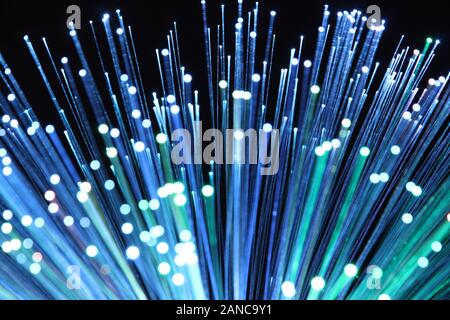 fibre optic lamp Stock Photo