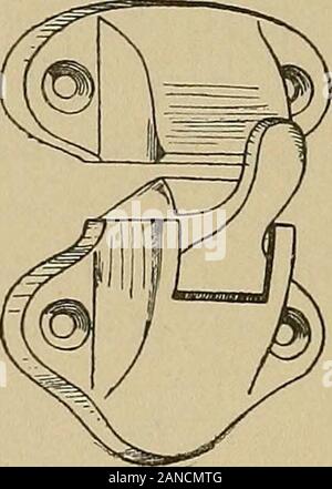 Builder's hardware; a manual for architects, builders and house furnishers . Fig. 269. Cupboard and Transom Catch. Ire-land Mfg. Co. Stock Photo