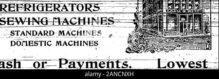 1903 Des Moines and Polk County, Iowa, City Directory . QE. STANDARD MACHINES D0/1ESTIC MACHINES Stock Photo