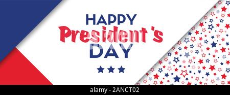 Presidents day vector greeting card Stock Vector
