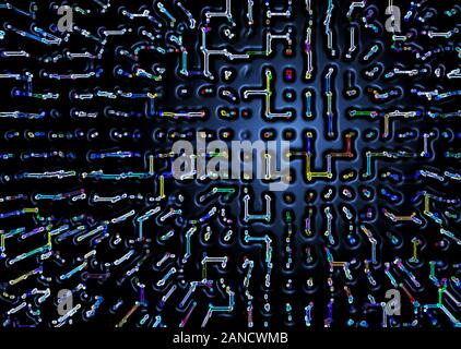 Concept electronic circuits Stock Photo