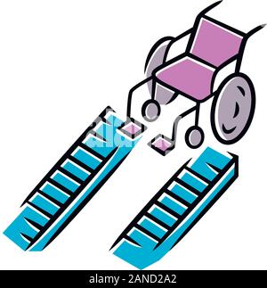 Ramp for disabled icon, cartoon style Stock Vector Image & Art - Alamy