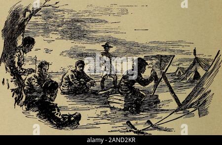 L'oncle Sam en France; lecture, conversation, composition . PRENDRE A ECRIRE Captain White is walking up and down in front ofChocolat. He needs him. He sees him. He says to him: Choco-lat, do you want to enlist in (a) the service of Uncle Samas interpreter? board and thirty dollars a month. With pleasure, Captain. As for board its agreed. Asto the thirty dollars, the honor is enough. Has Chocolat an (la) oval face? Yes, it is oval (or hehas it oval). Ave his eyes brown? Yes, they are brown(or he has them brown). Is his mouth of average size?Yes, it is (or he has it average). And his ears? They Stock Photo