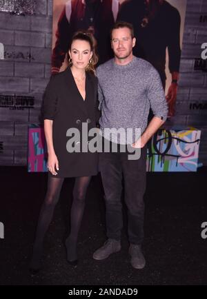 HOLLYWOOD, CA - JANUARY 14: Elizabeth Chambers Hammer (L) and Armie Hammer attend the premiere of Columbia Pictures' 'Bad Boys For Life' at TCL Chinese Theatre on January 14, 2020 in Hollywood, California. Stock Photo