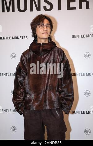 --FILE--Chinese actor Chen Kun, also knowns as Aloys Chen, shows up at the opening ceremony of a shop owned by Gentle Monster and Nudake, Beijing, Chi Stock Photo