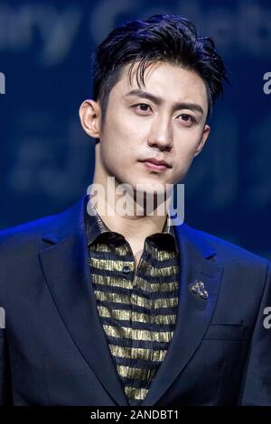 --File--Chinese actor and model Huang Jingyu or Johnny Huang attends the Philips 80th Anniversary Celebration in Shanghai, China, 17 September 2019. Stock Photo