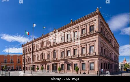 The Pink Palace, state government building in Saltillo, Coahuila state, Mexico Stock Photo