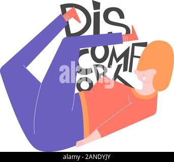 Concept of a stressful situation Stock Vector