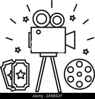 film set objects icon Stock Vector