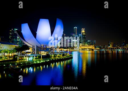 Marina Bay - Singapore City Stock Photo