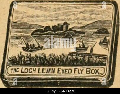Boîte à Mouches The Loch Leven Eyed Fly Box Vintage 1920 – Pleine D’origine