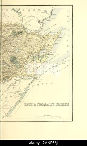 Ordnance gazetteer of Scotland : a survey of Scottish topography, statistical, biographical and historical . EOSS-SEIRE ROSS-SHIRE (465), Loch Luichart (280), and Loch Achilty (170);and in Strath Bran Loch a Chuilinn (350), Loch Achan-alt (365), Loch a Chroisg (508), and, S W of Auchnasheen,Loch Gown (543) ; while in the tributary hollow of theriver Fannich is Loch Fannich (822). In the valley ofthe Black Water is Loch Garve (220 feet), with the smallLoch na Croic at the lower end ; and at the top ofStrath Vaich are Loch Toll a Mhic and Gorm Loch ;while near the source of Glascarnoch river is Stock Photo