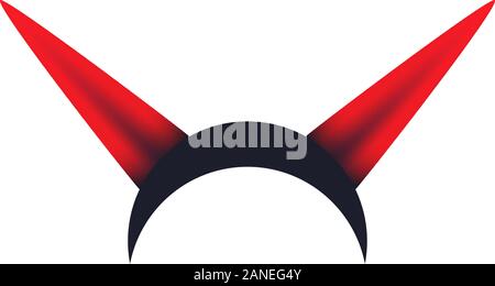 Devil horn Vector icon design illustration logo Template Stock Vector