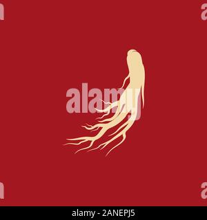 Ginseng vector icon illustration design template Stock Vector