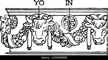 The beautiful necessity; seven essays on theosophy and architecture . ROMAN CONSOLE,,?VATICAN MUS&UM FRIEZE, IN THL E-MPIR£, 5TYLEBY PBaCIBR AND FONTAINE.. YD IN YO IN. Stock Photo
