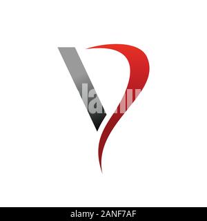 Vapor Smoke Initial V Letter Vector Symbol Graphic Logo Icon Design Template Stock Vector