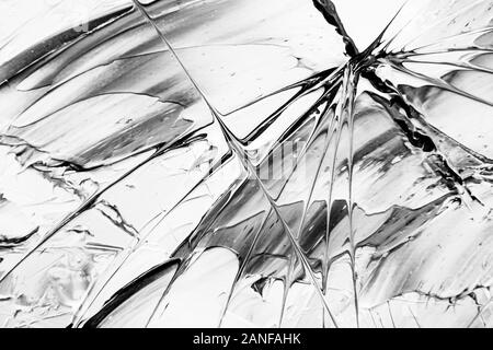 The oil paint monochrome texture on canvas. Abstract art background. Rough brushstrokes of paint. Can be used as background. Stock Photo