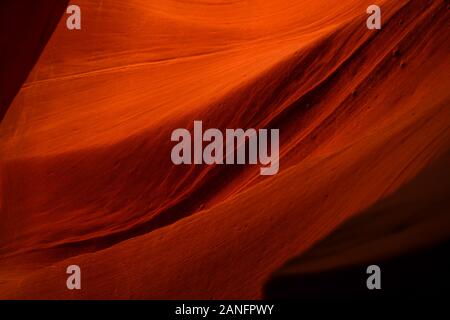 Orange Rock Waves in Antelope Canyon, Arizona, USA Stock Photo