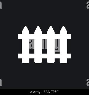 Fence icon - modern minimal flat design - vector Stock Vector Image ...