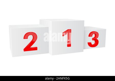 Podium. Sports platform to honor the competitors Stock Vector