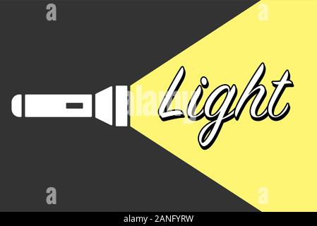 Flat Icon Pocket Torch Element. Vector Illustration Of Flat Icon Lighter Isolated On Clean Background. Can Be Used As. eps 10 Stock Vector