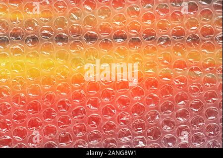 Abstract Colorful Bubble Wrap Background Stock Photo