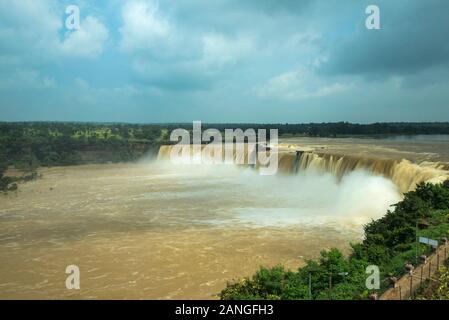 Indravati river, Chitrakote Falls height about 29 metres. It is the widest fall in India. Jagdalpur, in Bastar district, Chhattisgarh, India Stock Photo