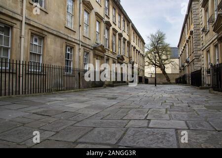 BATH, UK - APRIL 10, 2019. Streets of Bath with Georgian architecture. Bath, England, UK, April 10, 2019 Stock Photo