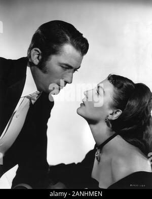 AVA GARDNER and GREGORY PECK in THE GREAT SINNER 1949 director ROBERT SIODMAK screenplay Ladislas Fodor and Christopher Isherwood novel Fyodor Dostoevsky Metro Goldwyn Mayer Stock Photo