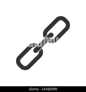 Chain Icon in trendy flat style isolated on grey background. Connection symbol for your web site design, logo, app, UI. Vector illustration, EPS10. Stock Vector