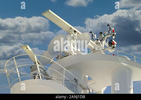 Crows Nest on Ship Stock Photo