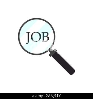 Job search logo 2. Job search icon over Stock Vector