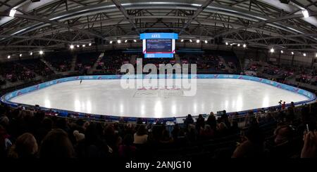 Lausanne, Switzerland. 15th Jan, 2020. General view of Lausanne Skating Arena, during Day 6 of the Lausanne 2020 Winter Youth Olympic Games. Credit: SOPA Images Limited/Alamy Live News Stock Photo