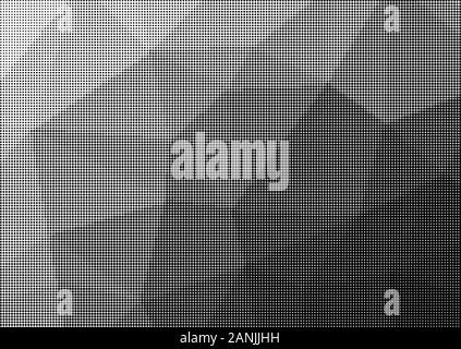 Abstract monochrome halftone pattern. Soft dynamic lines.Vector illustration with dots Stock Vector