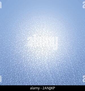 Abstract monochrome halftone pattern. Soft dynamic lines.Vector illustration with dots Stock Vector