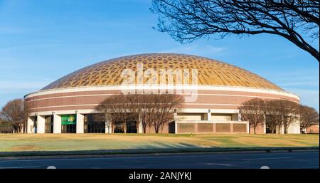 Waco, TX / USA - January 12, 2020: Ferrell Center on the Campus of Baylor University Stock Photo