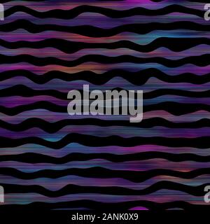 Hip vibrant ombre purple stripe seamless pattern Stock Vector